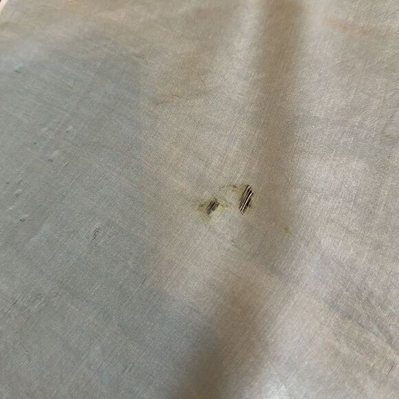 Vintage light pink very large thin polyester or silk scarf - Picture 10 of 10